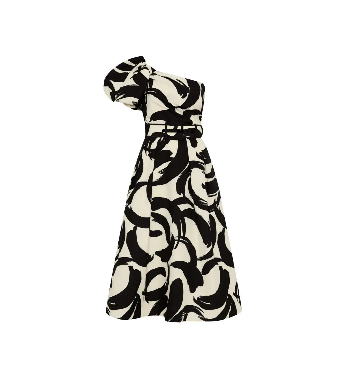 Rebecca Vallance Pompidou One Shoulder Midi Dress Multi Size 12 photo 3