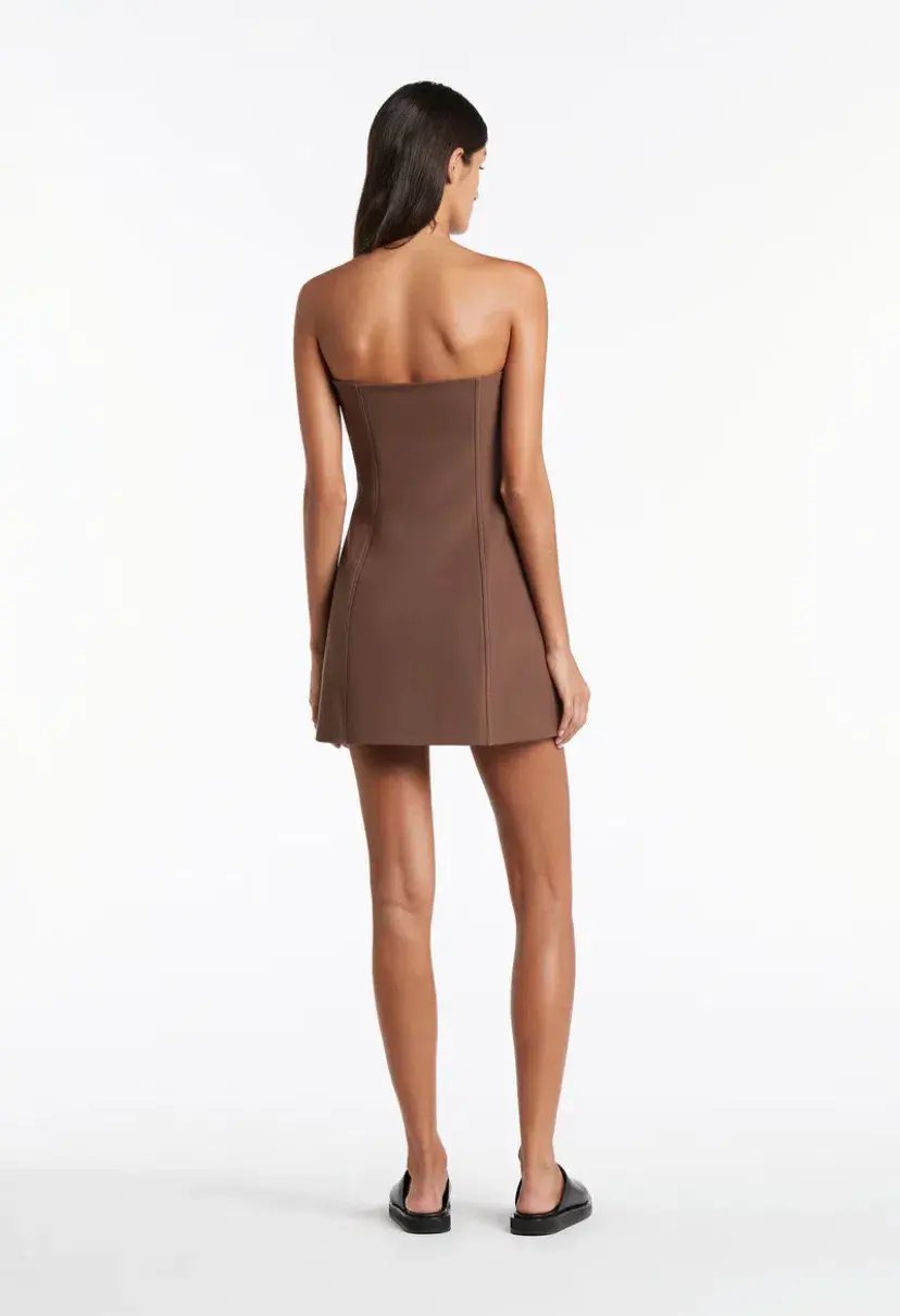 Sir the Label Adrien Strapless Mini Dress Brown Size 0 / Au 6 photo 5