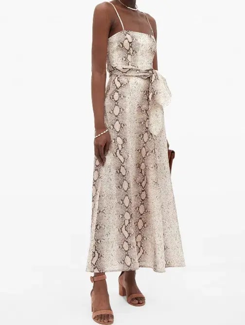 Zimmermann Bellitude Python Cut Out Dress Print Size 1 / 10 photo 2