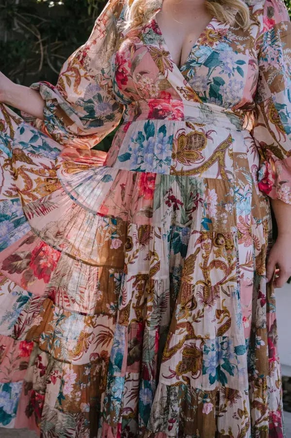 Zimmermann Cassia Tiered Floral Print Midi Dress Size 16 photo 2
