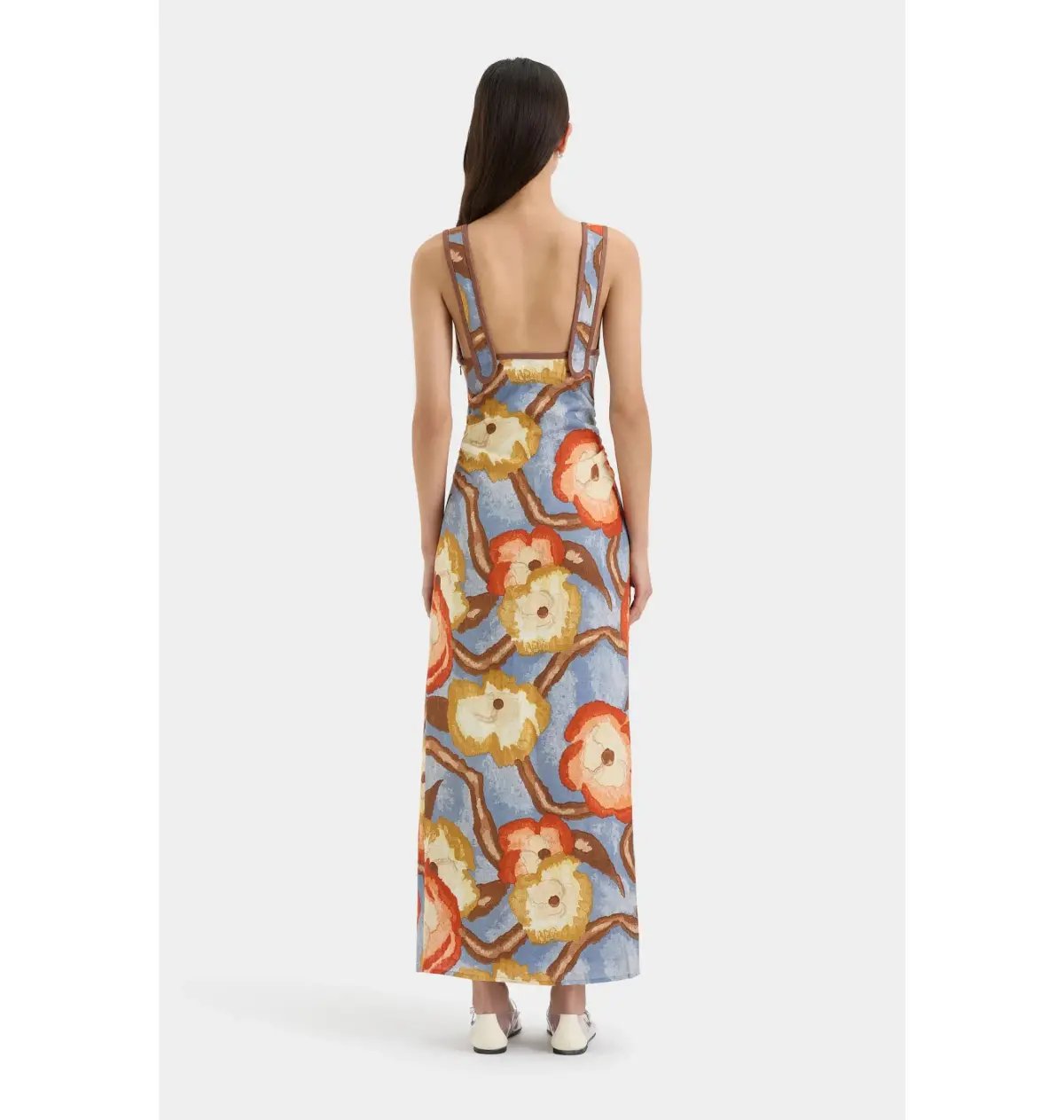 Sir The Label Avery V Neck Midi Dress in Camellia Print Size 4 / AU 14 photo 4