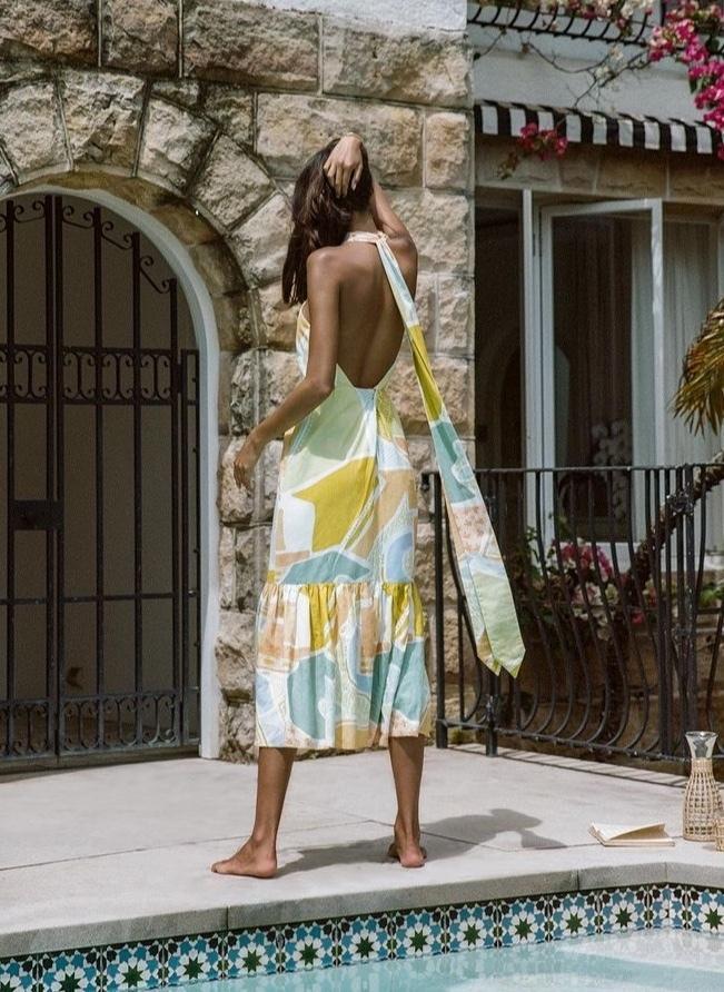 Steele Sia Midi Dress in Cabana Size XS / AU 6 photo 5