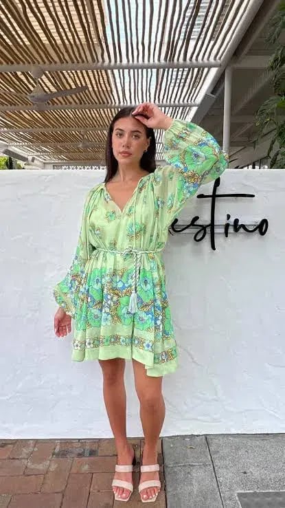 Alemais Velma Mini Dress Seafoam Size AU 14 photo 7