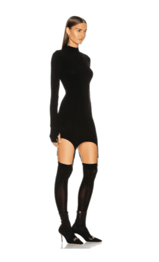 Dion Lee Garter Mini Dress Black Size 8 photo 2