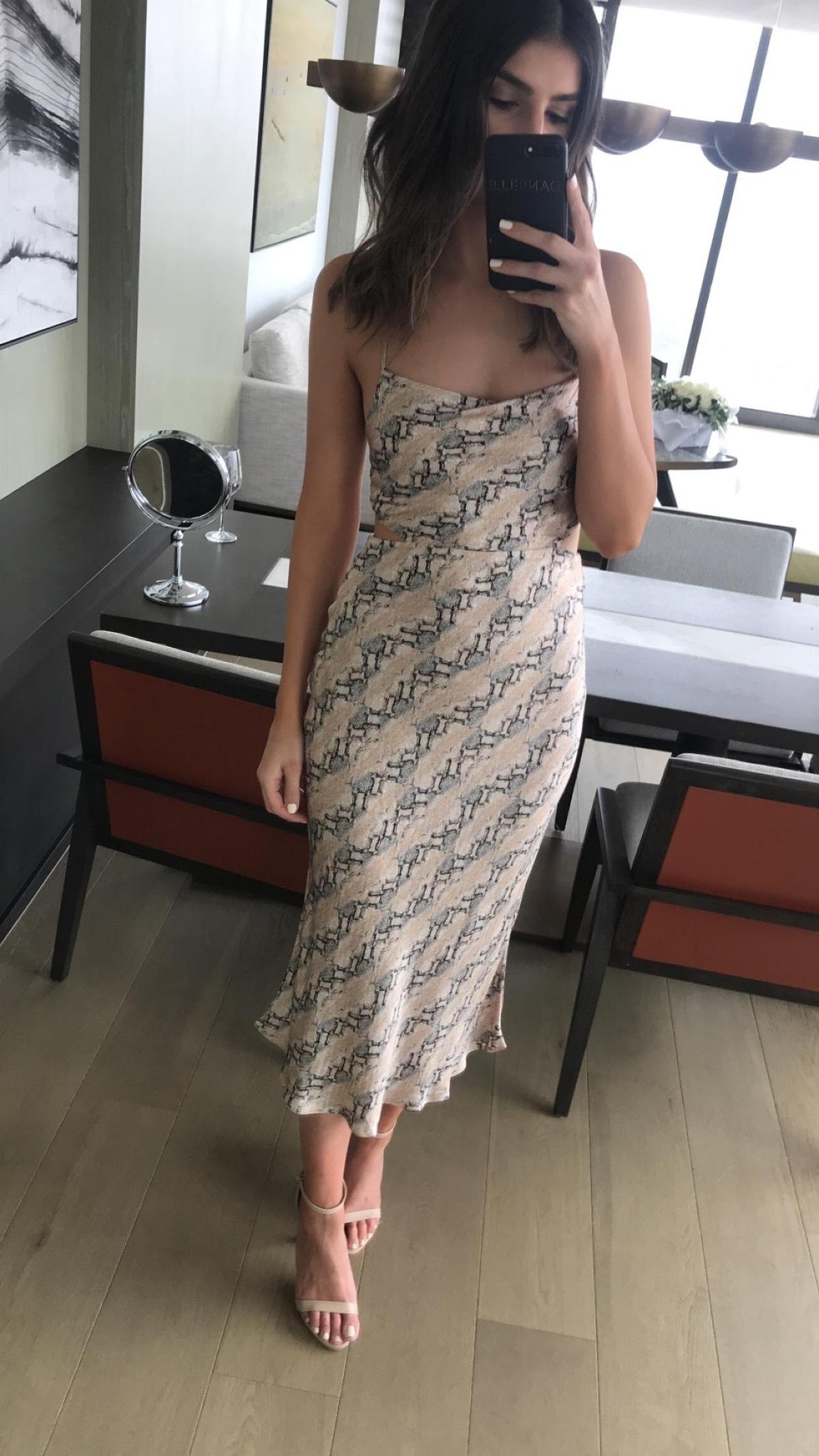 Bec & Bridge Python Midi Dress Size 8 photo 3