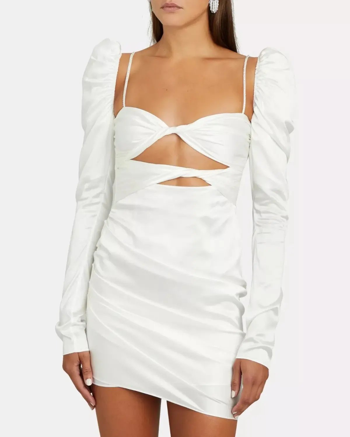 The Bar Twist Mini Dress Ivory Size AU 6 photo 3