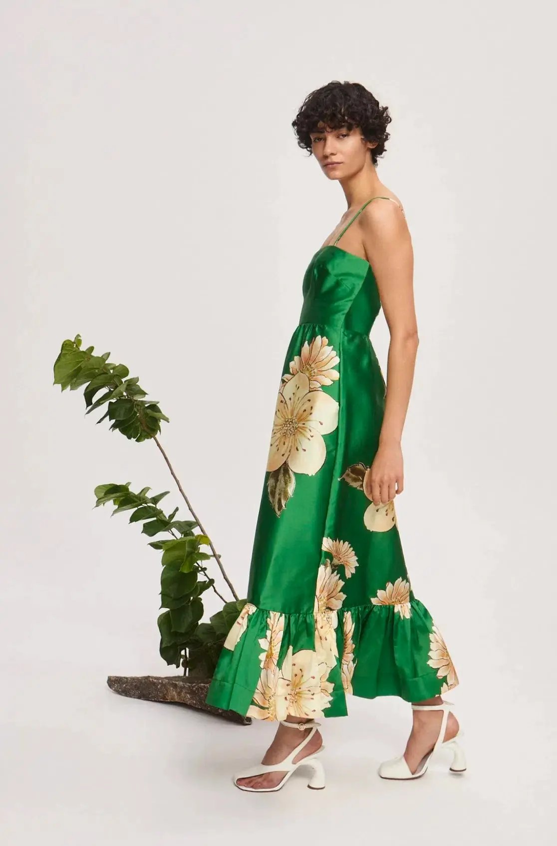Alemais Sage Midi Dress Green Size 8 photo 2
