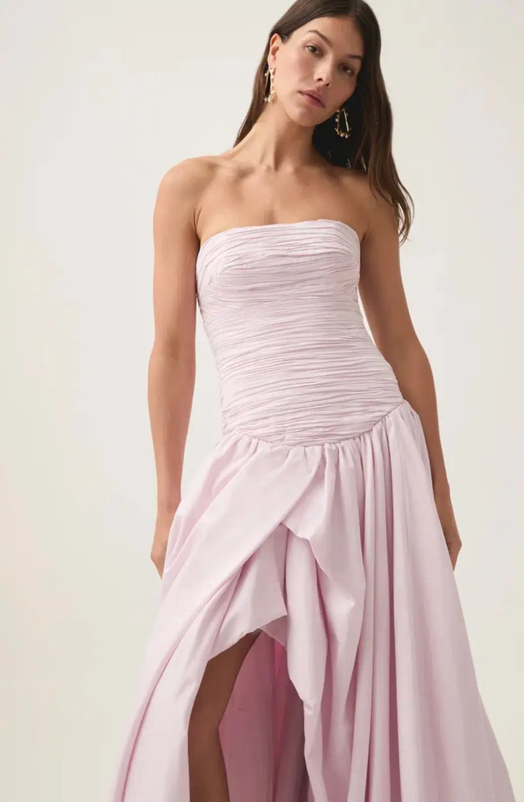 Aje Violette Bubble Hem Maxi Dress pastel pink Size 16 photo 4