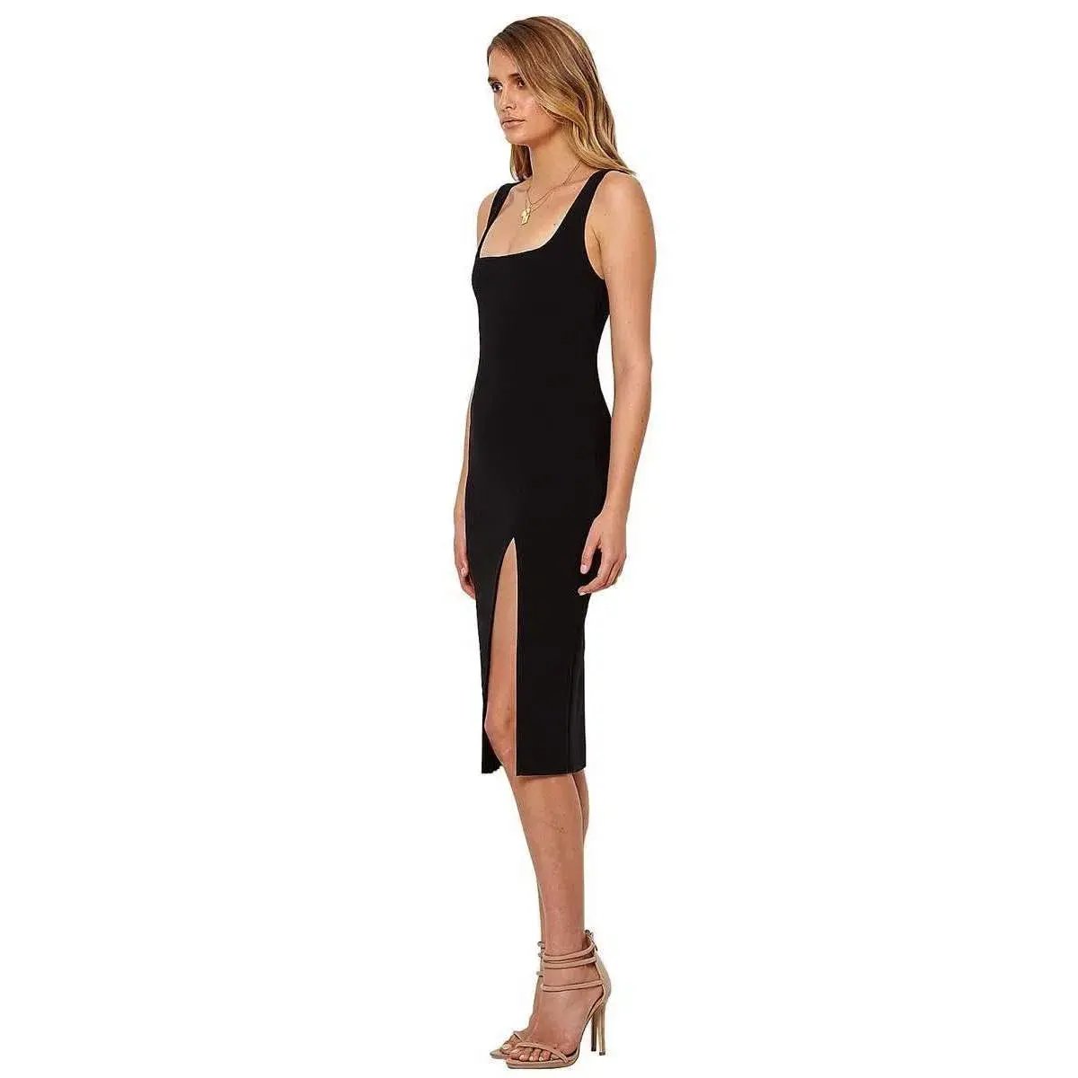 Bec & Bridge C’est Cool Midi Dress Black Size AU 10 photo 2