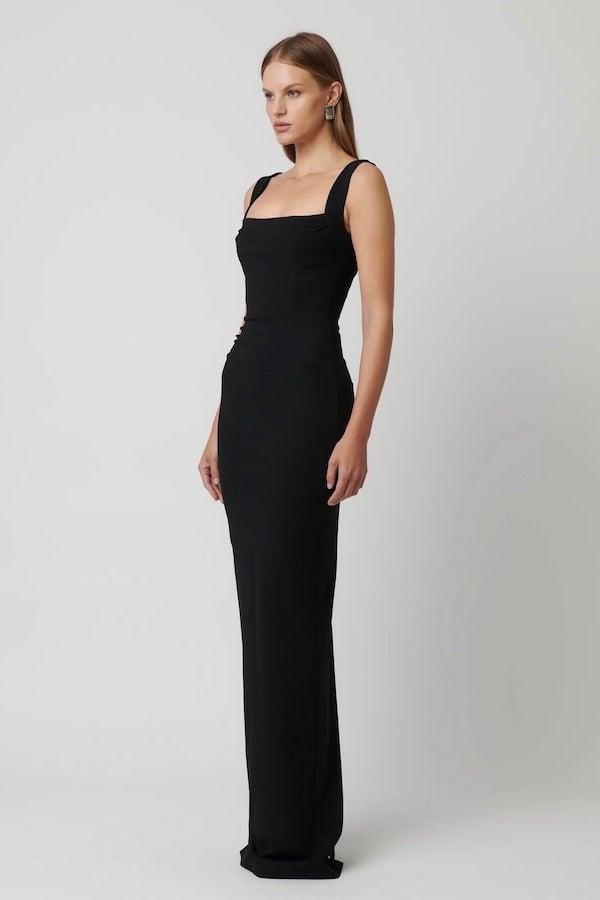 EFFIE KATS MARBELLA GOWN - BLACK photo 2