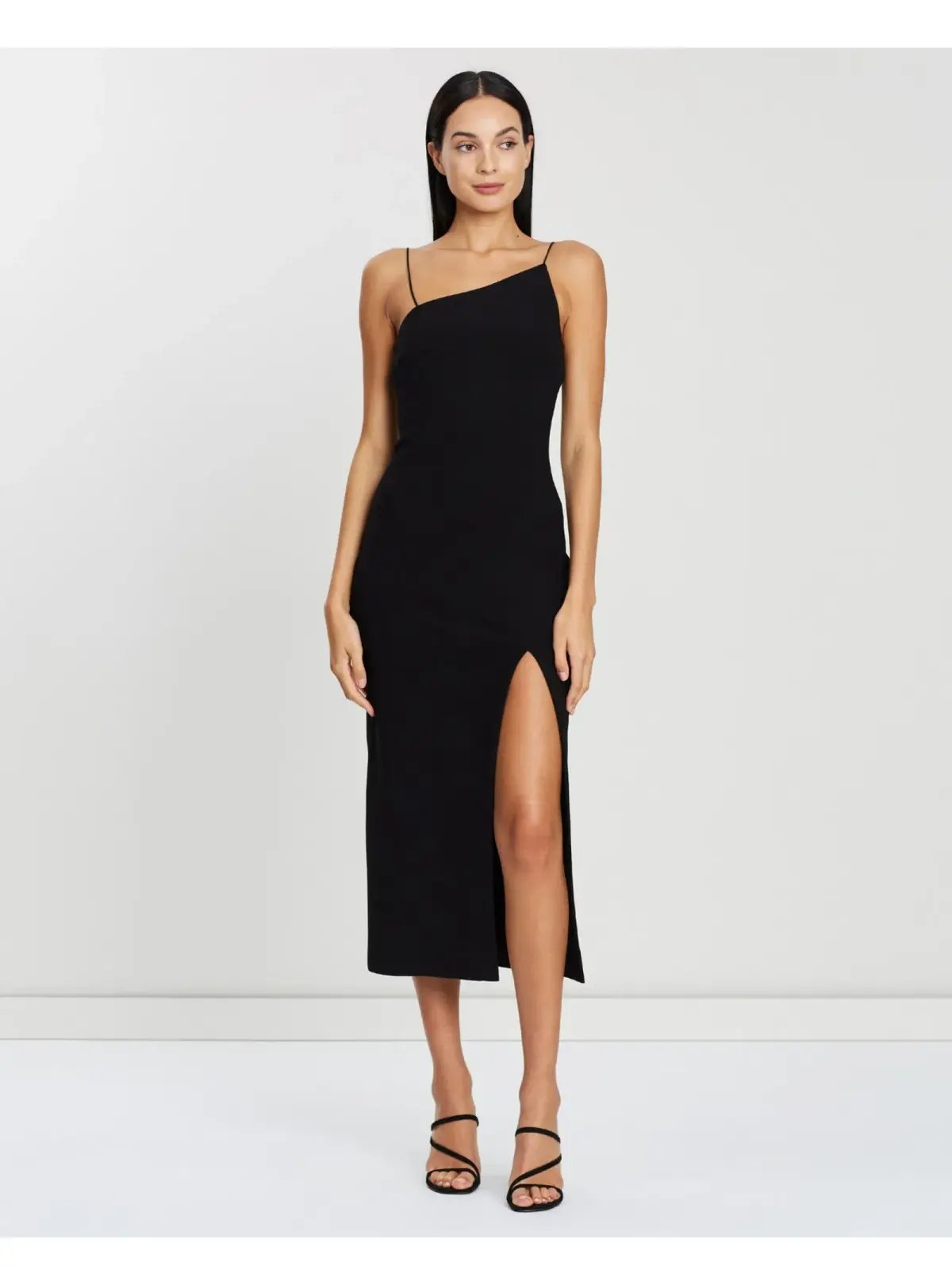 Bec & Bridge Dominique Asymmetrical Black Dress Size AU 6 photo 2