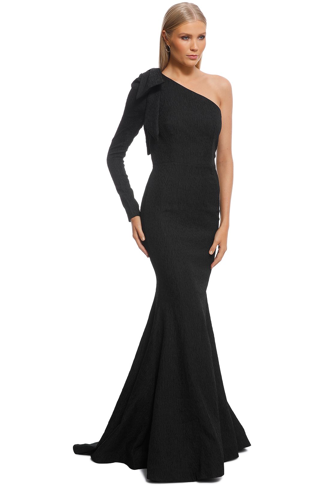 Harlow Bow Gown - Black photo 2