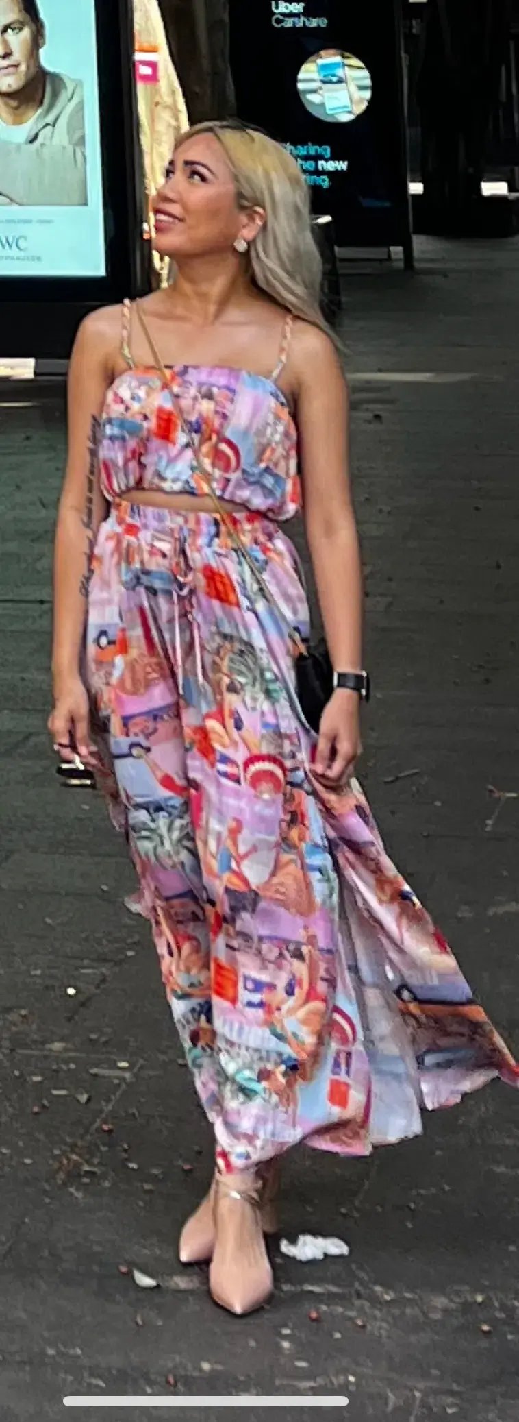 Sheike Malibu Dreams Top & Skirt Set Print Size 6 / XS photo 2