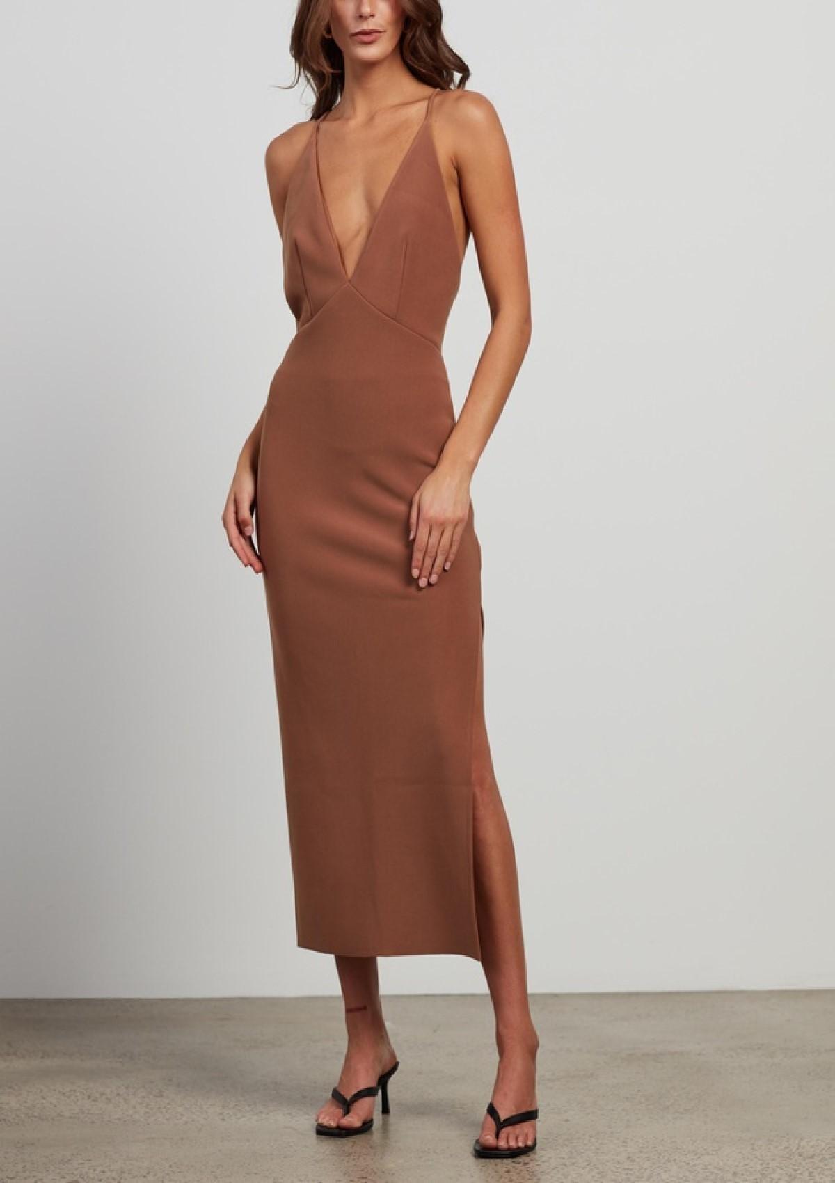 Natalie Rolt Elodie  Mini Silk Brown Size 6 photo 19