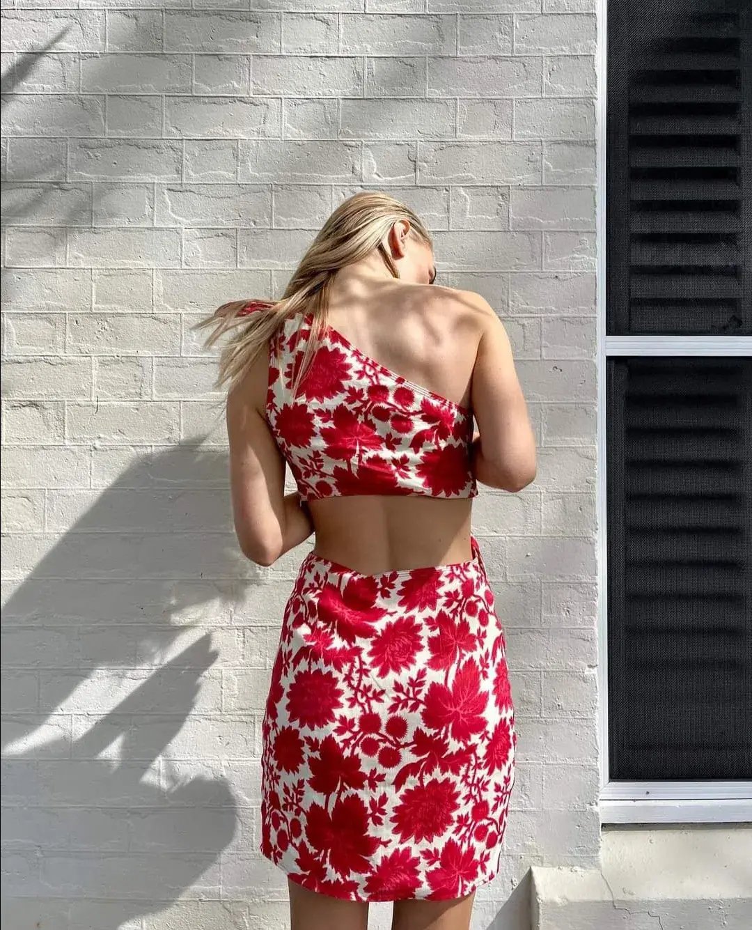 Sir The Label Cinta Cut Out Mini Dress Valentina Floral Print Size 2 / AU 10 photo 3