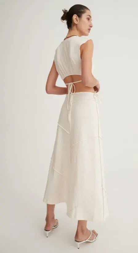 Hansen & Gretel Catalina Top Size 10 and Skirt Size 12 Set Sand photo 4
