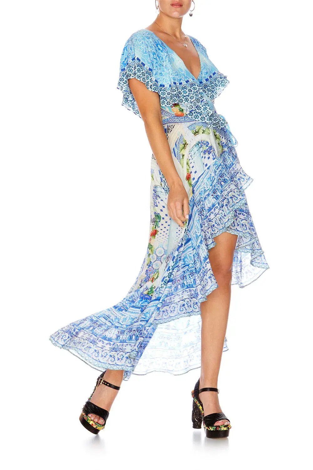 Camilla Frill Sleeve Long Dress A Night To Remember Size 8 photo 2
