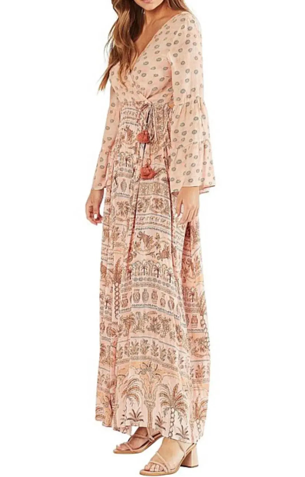 Tigerlily Aziza Maxi Dress Print Size 10 photo 2