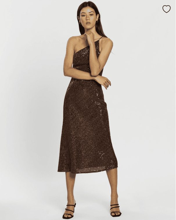 By Johnny Shine Asymmetric Bias Midi Dress photo 2