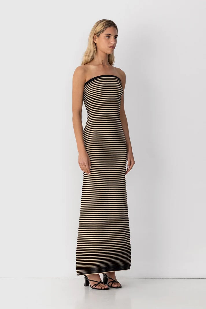 THE WOLF GANG SUNMOR KNIT MAXI DRESS - NOIR photo 5