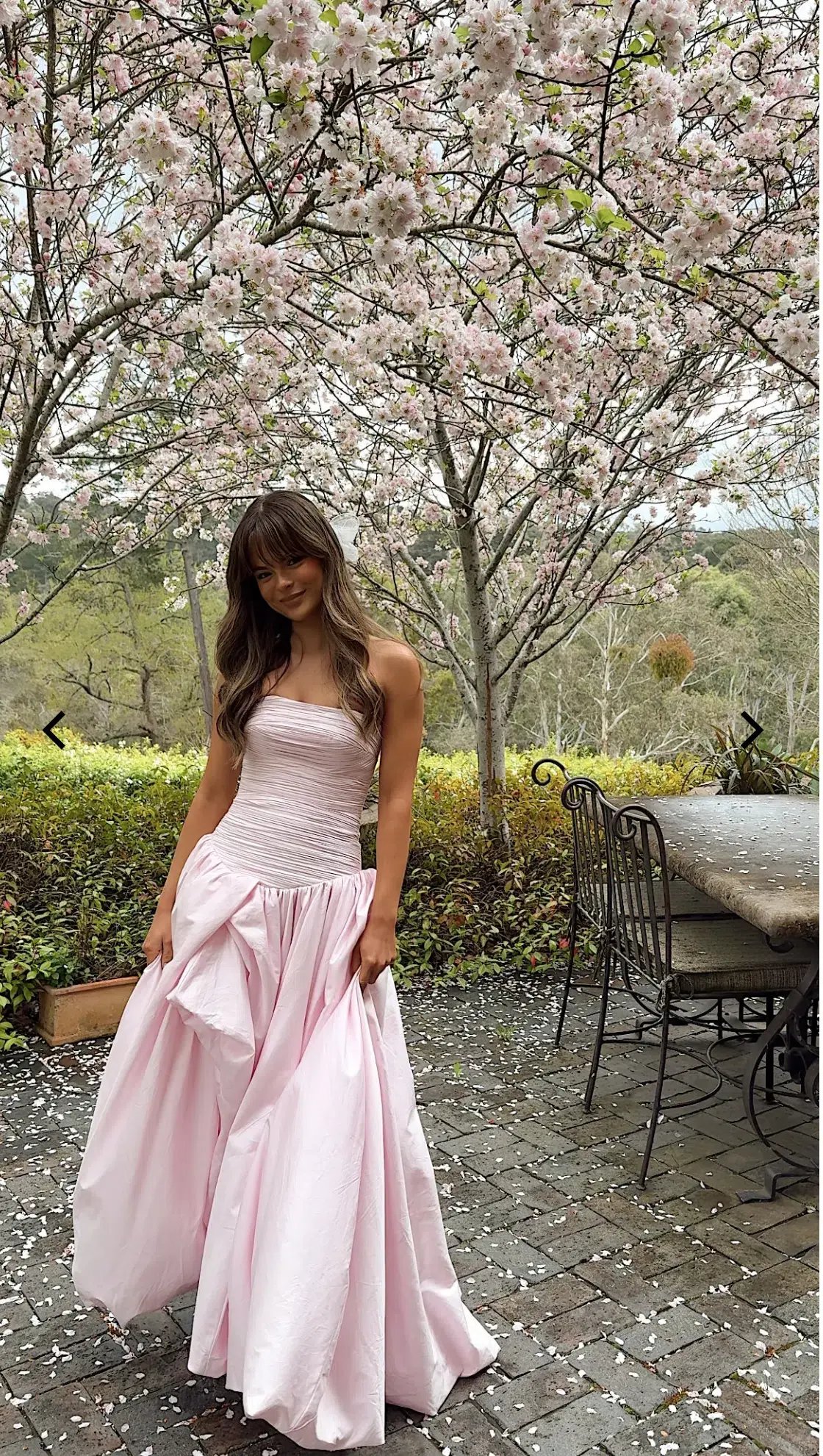 Aje Violette Bubble Hem Maxi Dress Pastel Pink Size 10 photo 4