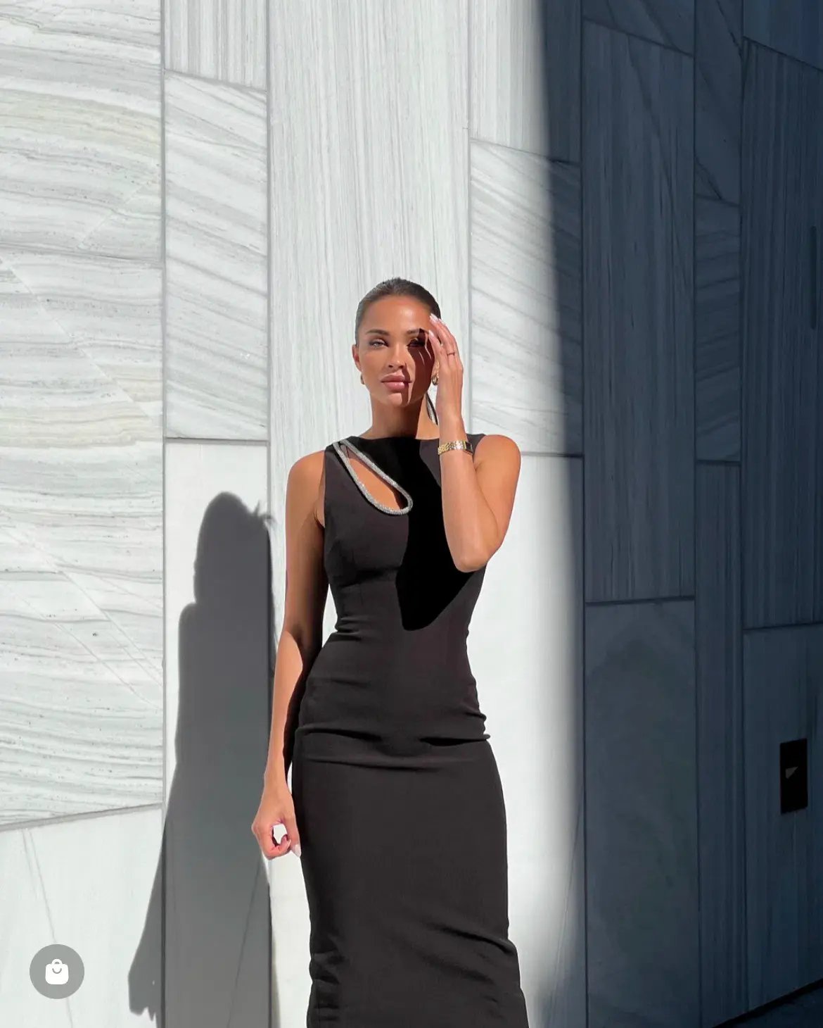 Bianca & Bridgett Valencia Dress Black Size 8 photo 4