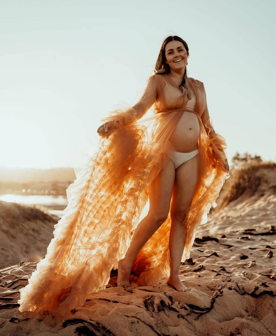 Mama Rentals Gigi Tulle Robe - Cinnamon photo 2