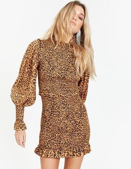 Bec & Bridge Lions Den Mini Dress Print Size AU 6 photo 3