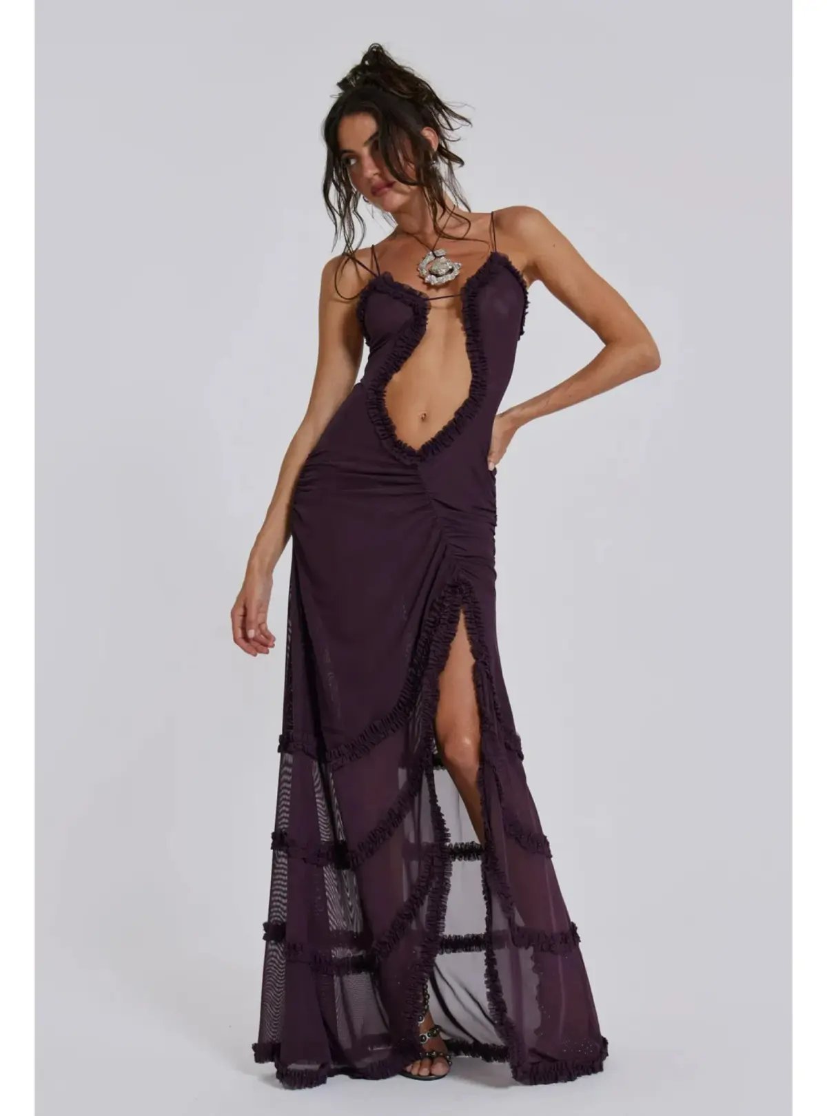 Jaded London Fatale Maxi Dress in Dusk Size AU 6 photo 2