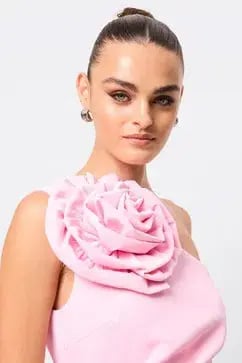 MOSSMAN DREAMSTATE MAXI DRESS / PINK / SIZE 14 photo 4