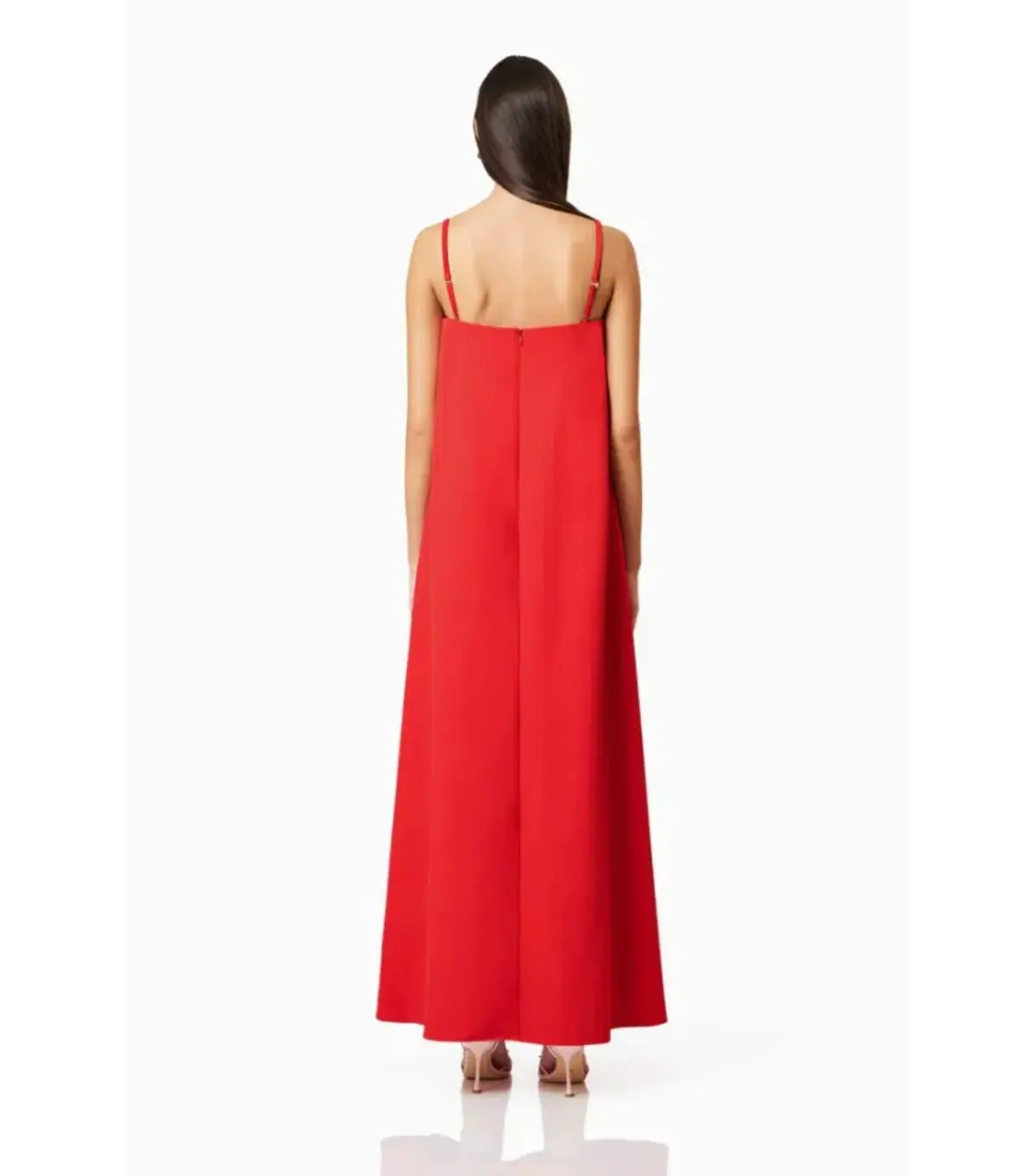 Elliatt Buttercup Embroided Maxi Dress Red Size AU 10 photo 5
