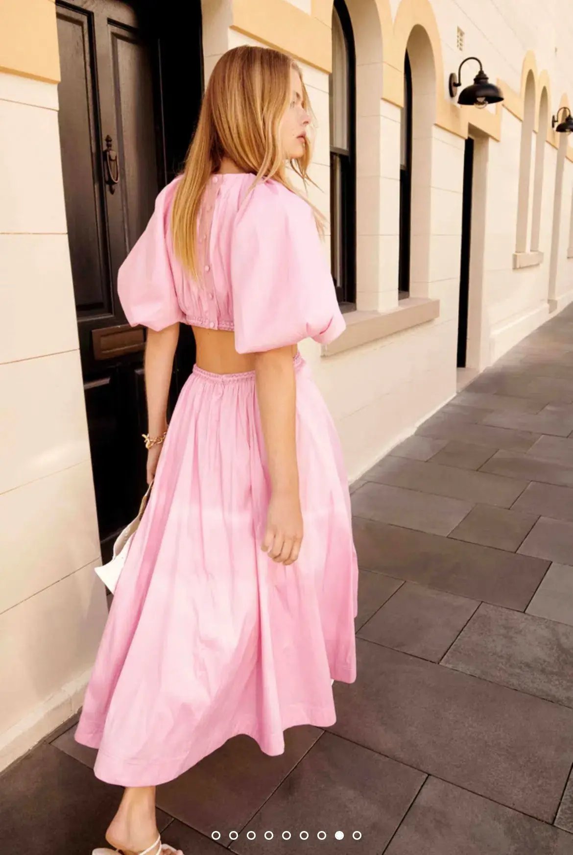 Aje Capucine Puff Sleeve Midi Dress Pink Size 6 / XS photo 8