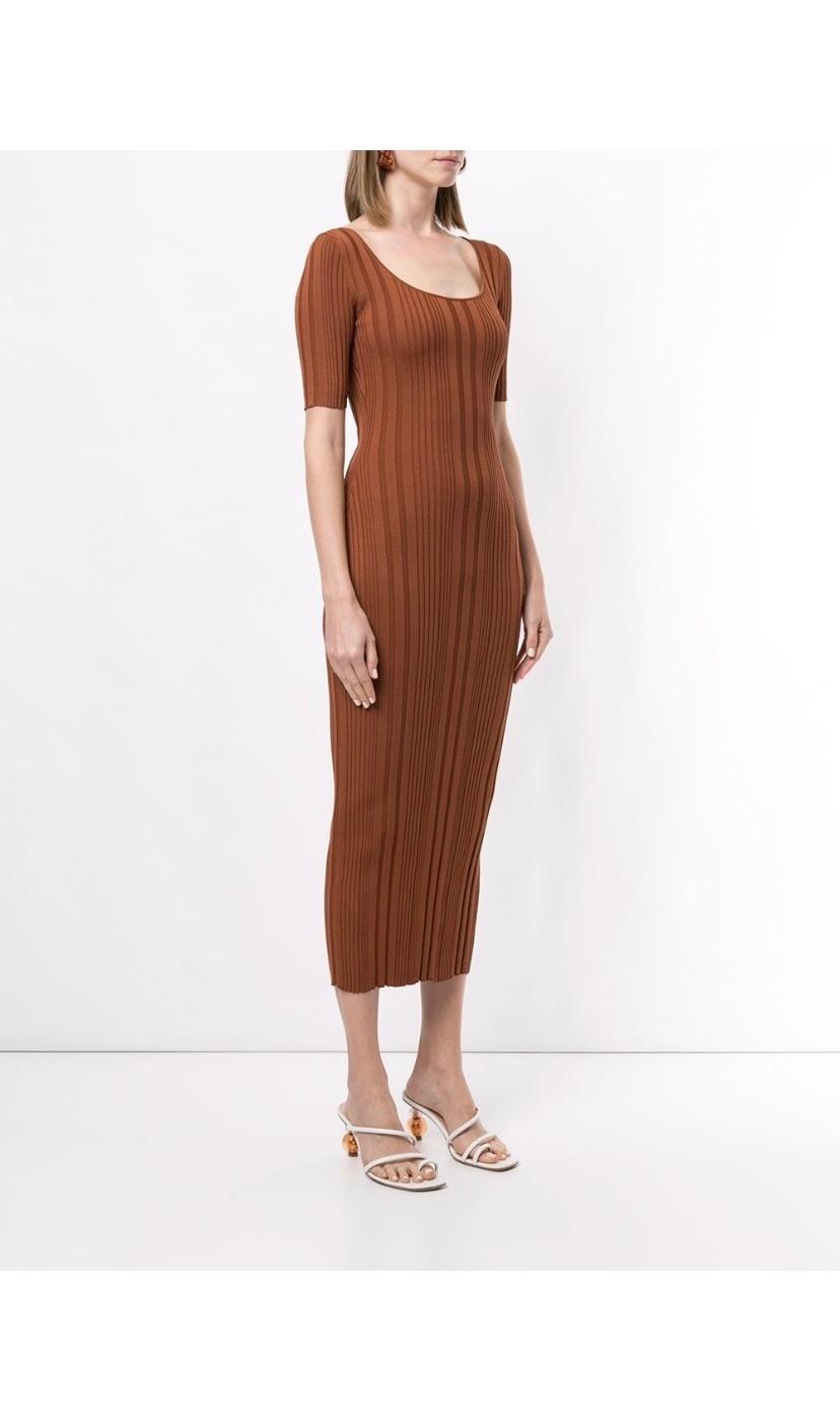 Bec & Bridge Toulouse Knit Dress brown size 6 photo 3
