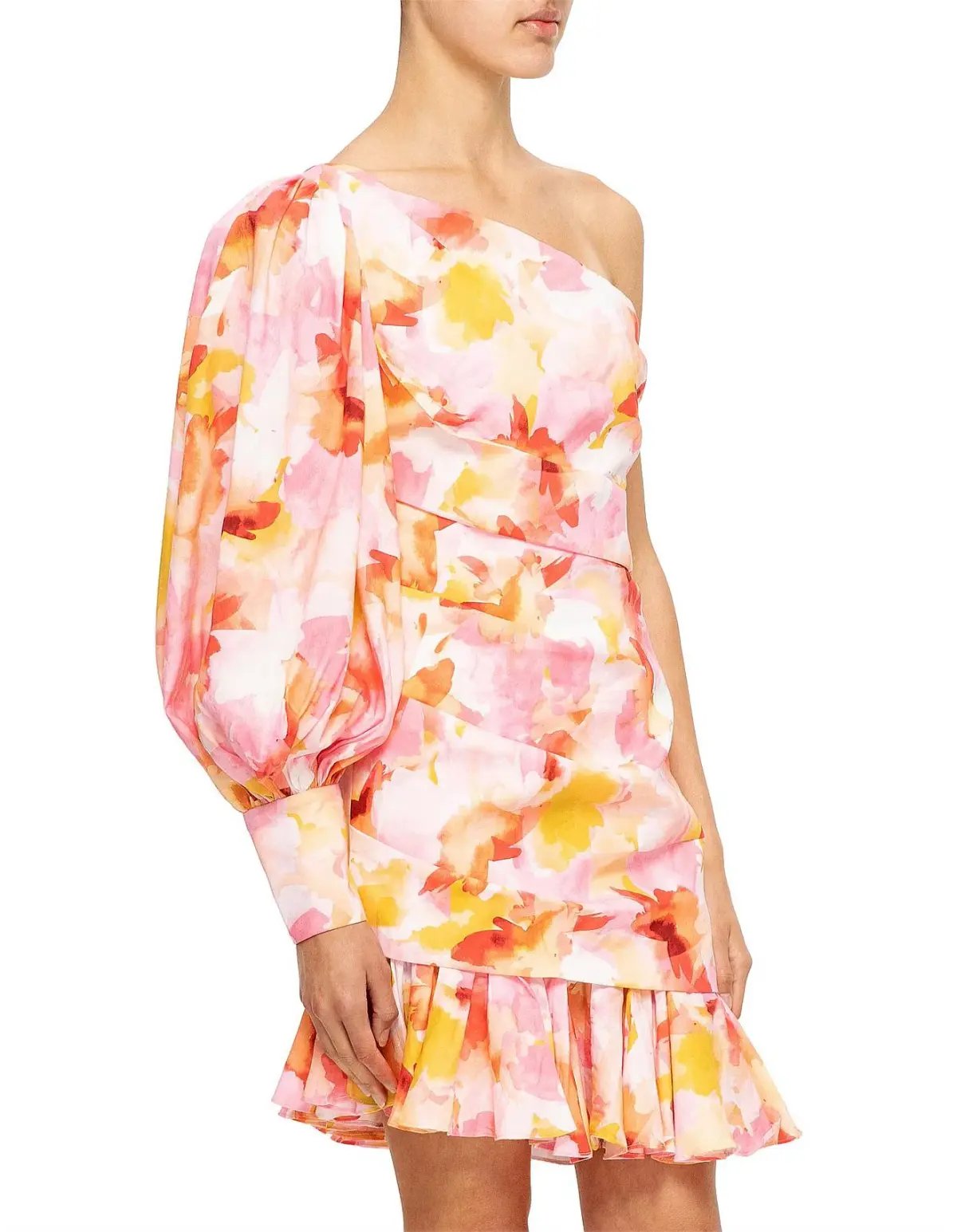 Acler Lawson Pink Floral Dress Size 12 photo 3