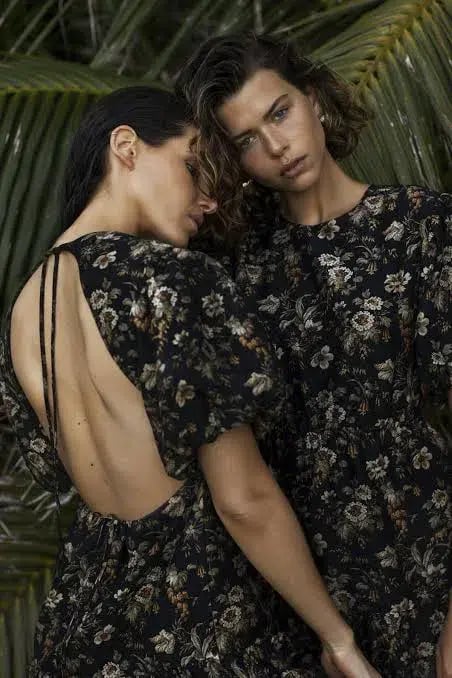Sir The Label Amerie Open Back Mini Dress Amerie Floral Print Size 1 / Au 8 photo 2