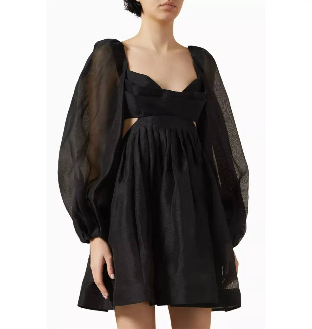 Zimmermann Harmony Bralette Mini Dress Black Size 2 / AU 12 photo 2