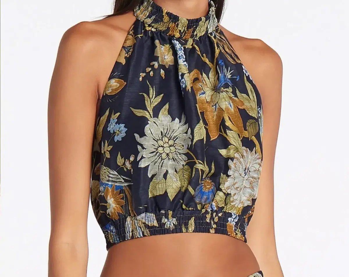 Sir the Label Lilian Halter Top Floral Size 2 / AU 10 photo 4