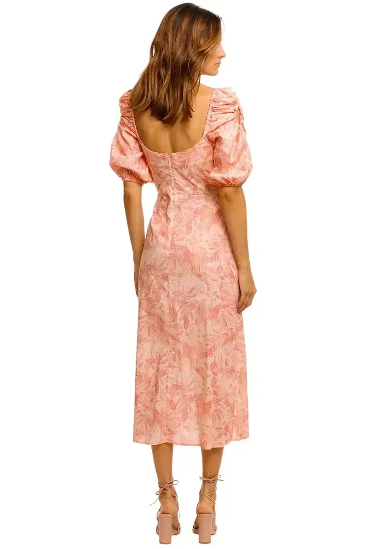 Pasduchas Aviary Midi Dress in Pink Size 10 photo 3