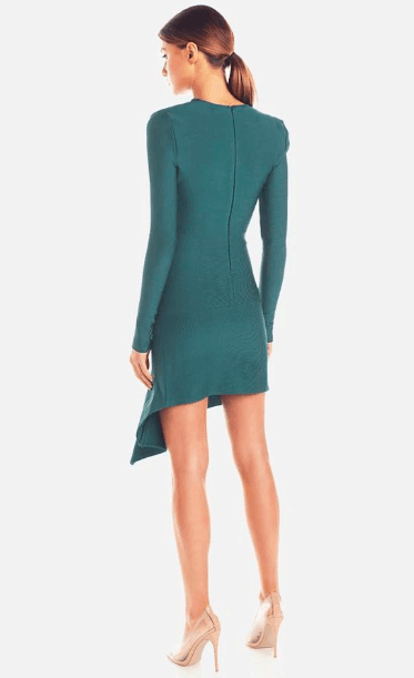 MISHA Donna Mini Bandage Dress Teal Size 12 photo 2