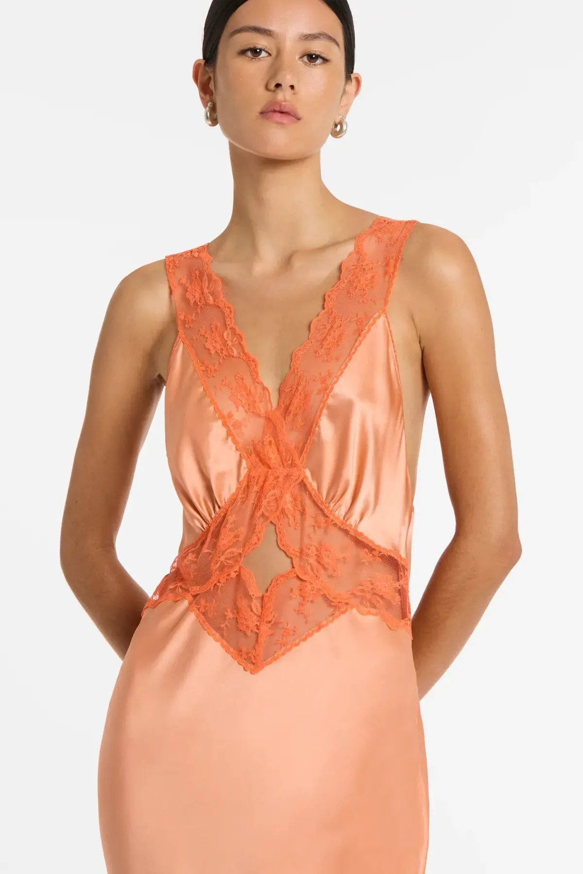 Sir The Label Aries Cut Out Gown in Peach Size 2 / 10 AU photo 3