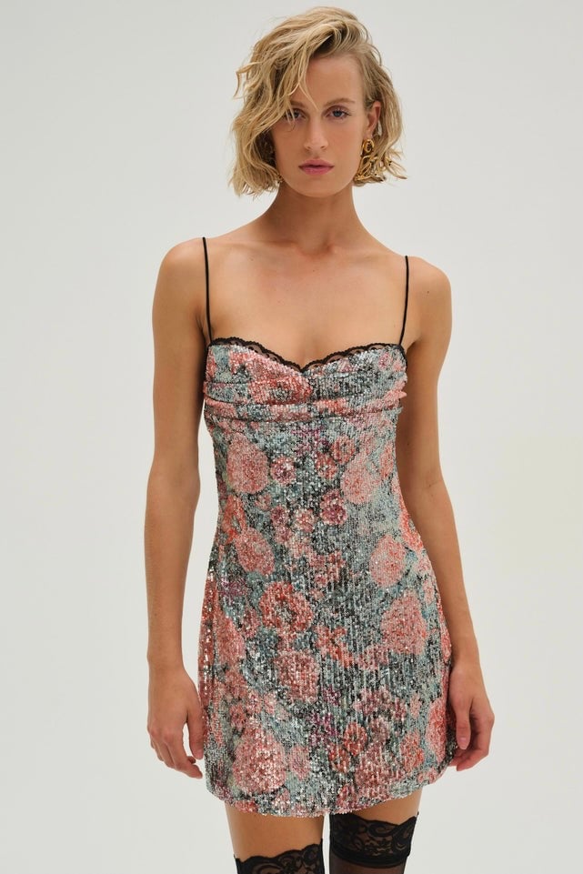FOR LOVE & LEMONS LADONNA MINI DRESS - MULTI photo 2