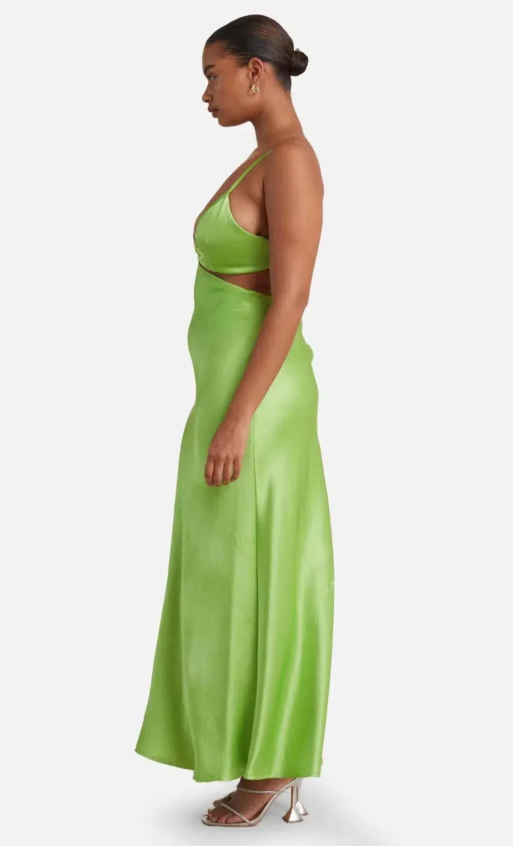 Bec and Bridge Veronique Maxi Dress Lime Green Size 8 photo 2