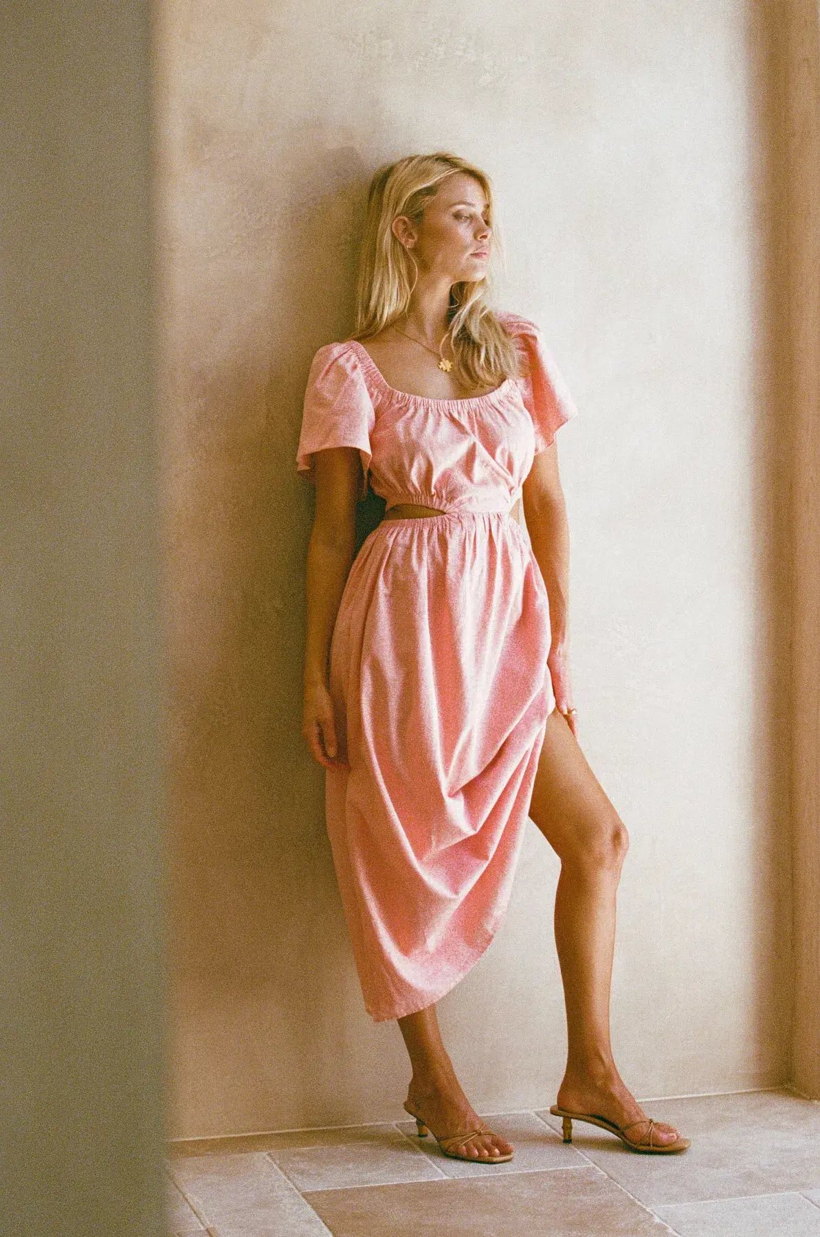 Sabo Skirt Ezzy Midi Dress Pink Size XL / AU 14 photo 6