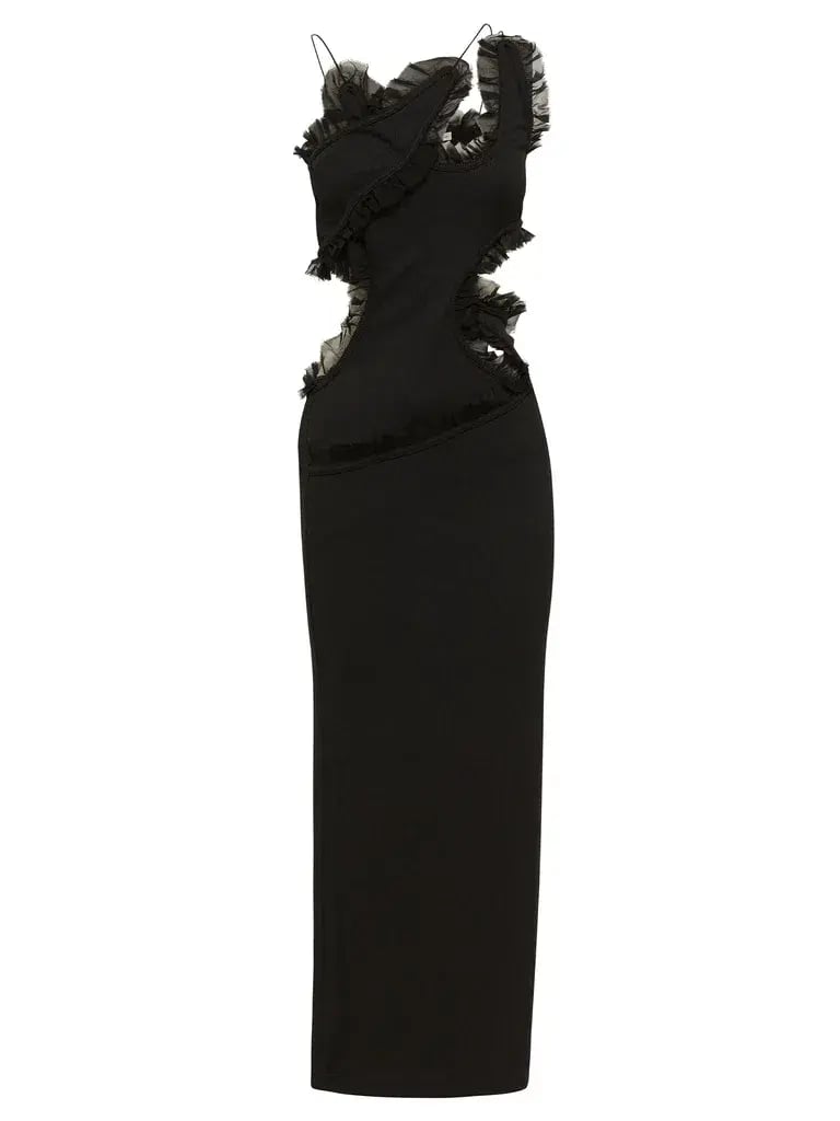 Christopher Esber Carina Interlinked Dress Black Size AU 12 photo 4