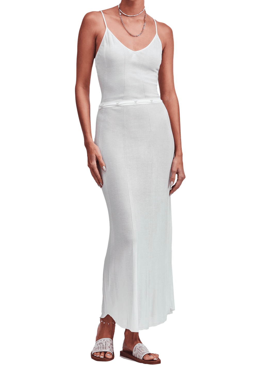 Devon Windsor Vienna Dress White Size 10 photo 3