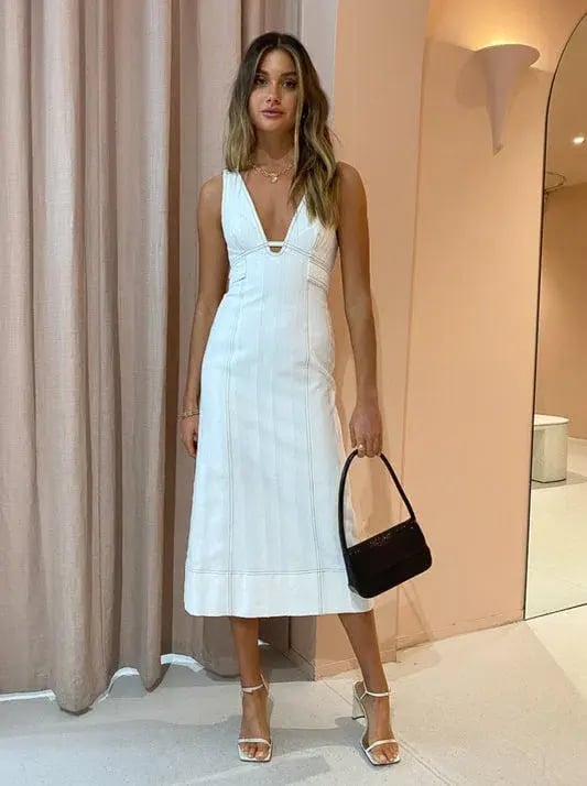 Acler Brooklake Dress in White Size 12 photo 2