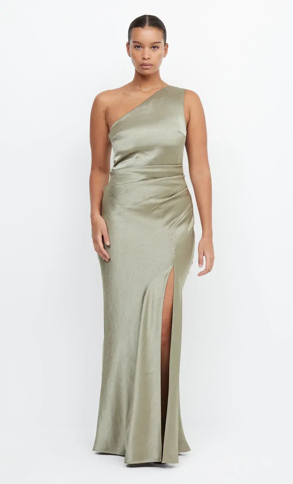Bec & Bridge The Dreamer Asym Dress Sage Size 8 photo 3