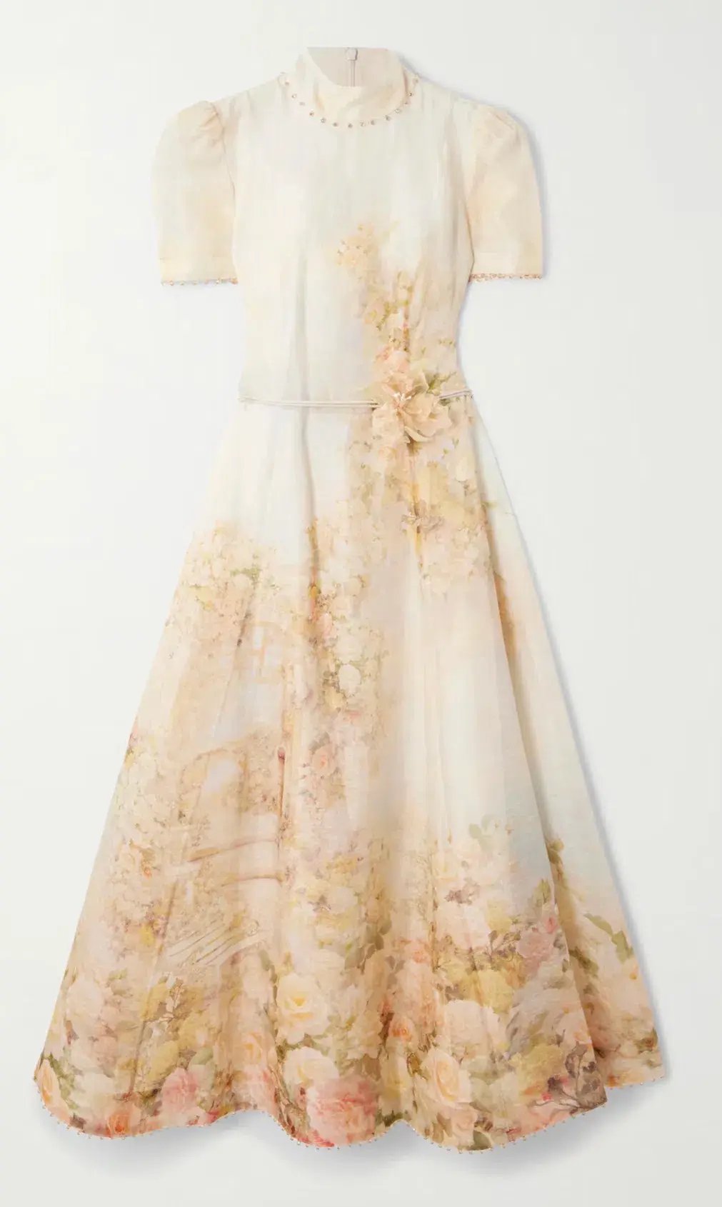 Zimmermann Memento Picnic Midi Dress in Rose Arbor size 3 au 14 photo 3