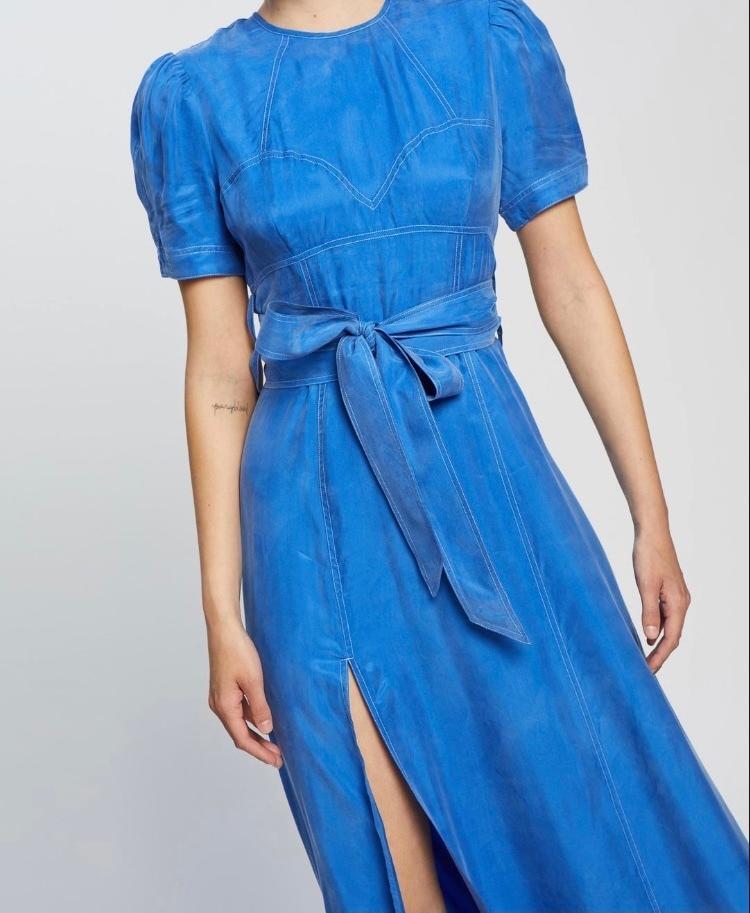 Alice McCall Eyes On You Midi Dress Blue Size 10 photo 6