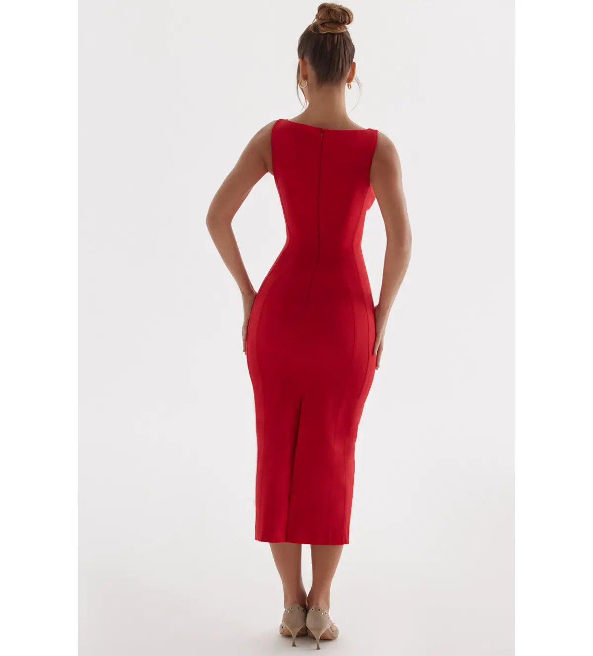 House Of Cb Cece Midi Dress Red Size S / Size Au 8 photo 9